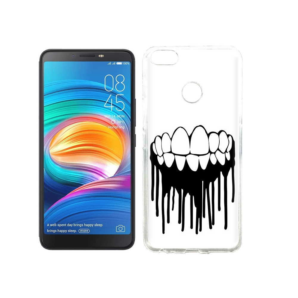 

Чехол MyPads Tocco для Tecno Camon X зубы, Прозрачный, Tocco
