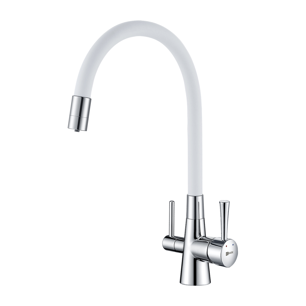 

Смеситель LEMARK Comfort (LM3075C-White) для кухни с подключением к фильтру, Белый, LM3075C-White