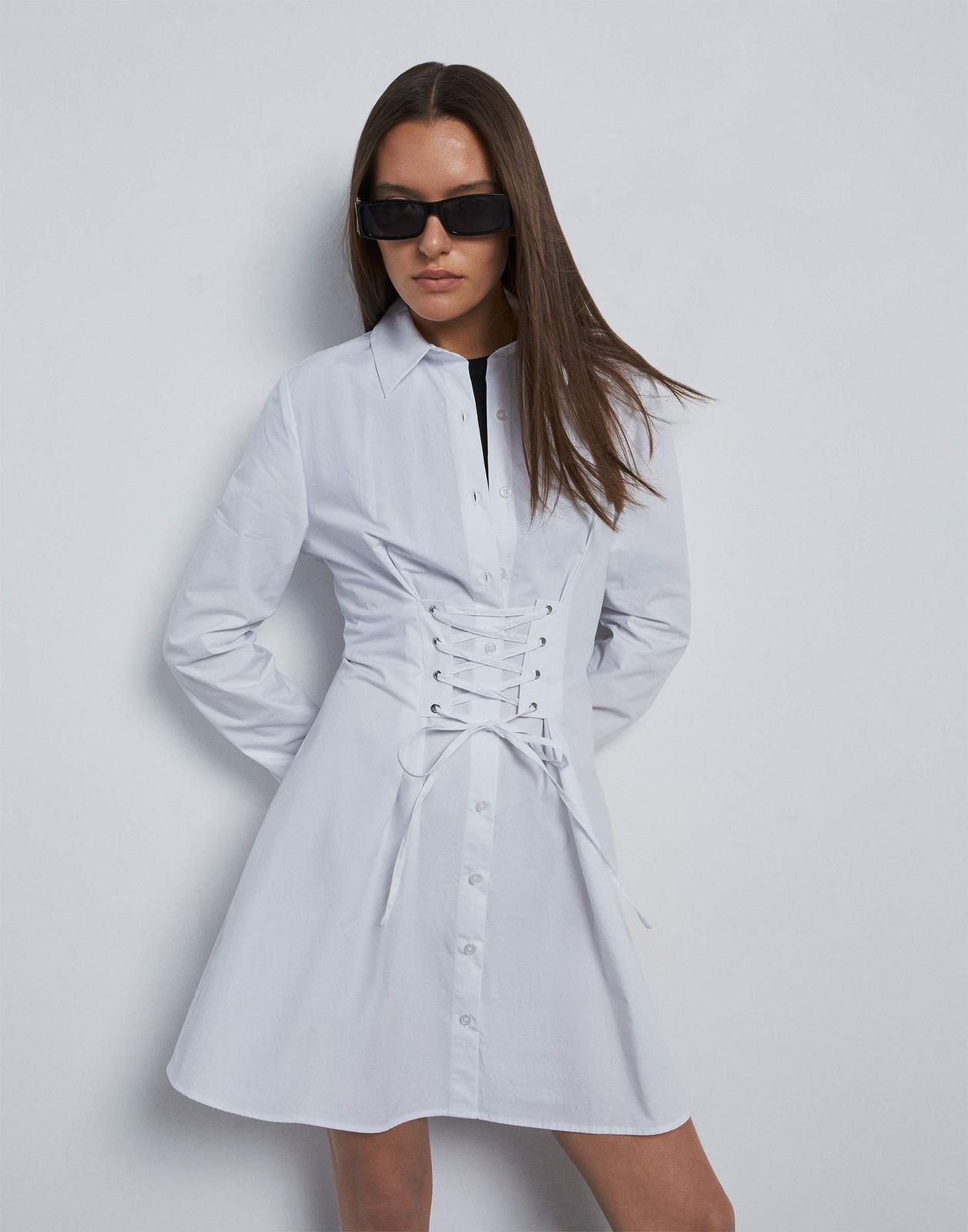 Платье женское Gloria Jeans GDR028833 белое S (40-42)