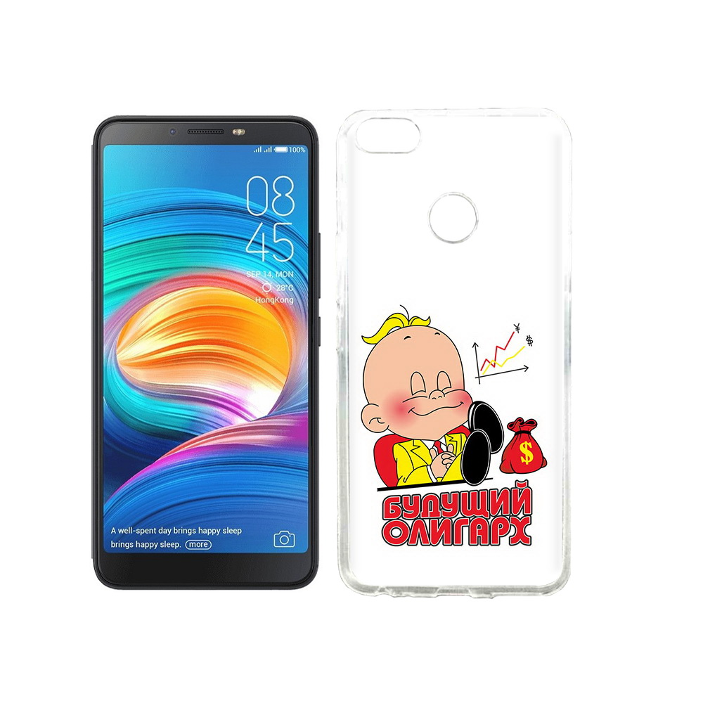 

Чехол MyPads Tocco для Tecno Camon X Будущий олигарх, Прозрачный, Tocco
