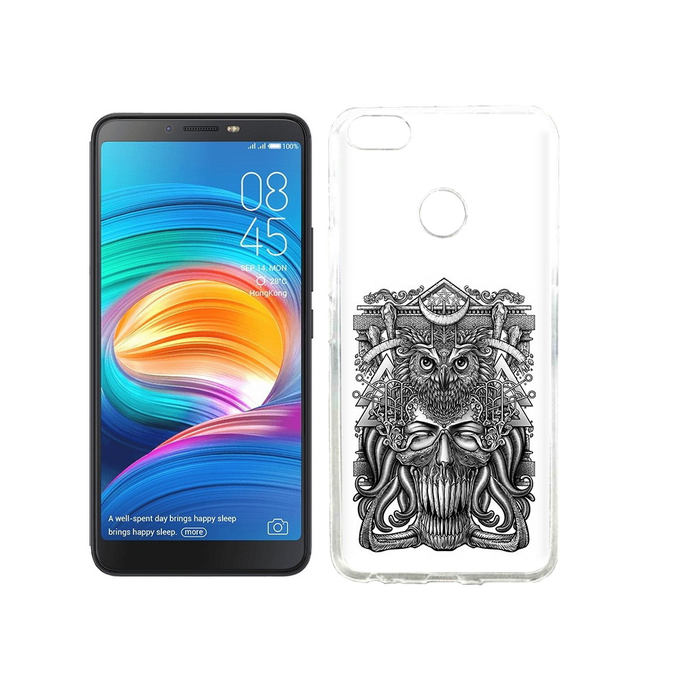 

Чехол MyPads Tocco для Tecno Camon X зубастая сова, Прозрачный, Tocco