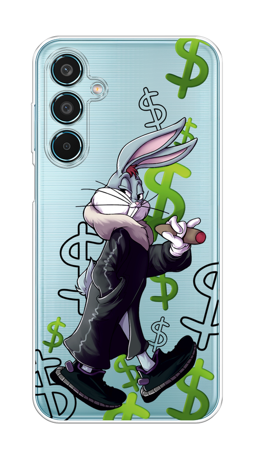

Чехол на Samsung Galaxy M35 "Rich Bugs Bunny", Зеленый;черный;голубой, 2110050-1