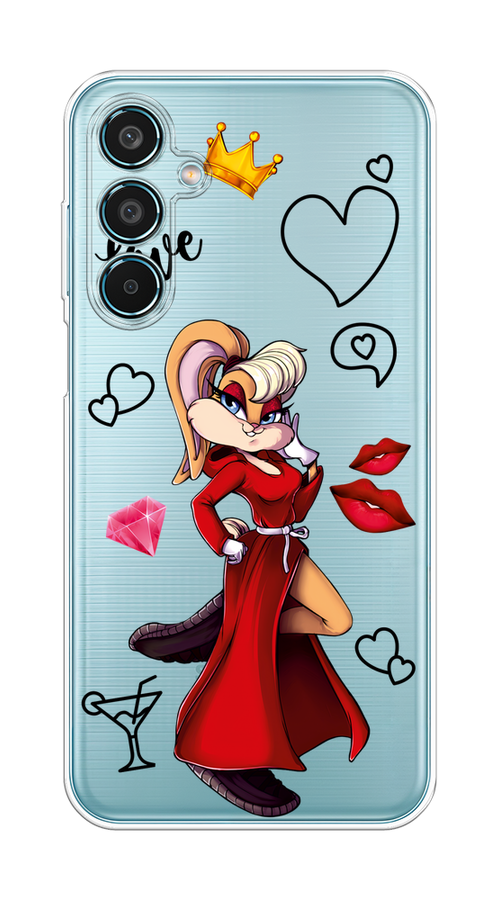 

Чехол на Samsung Galaxy M35 "Rich Lola Bunny", Красный;бежевый;оранжевый, 2110050-1