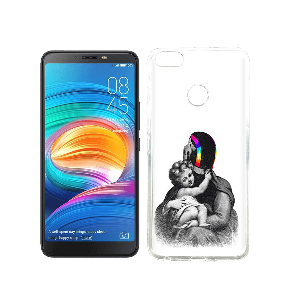 

Чехол MyPads Tocco для Tecno Camon X защитник в шлеме, Прозрачный, Tocco