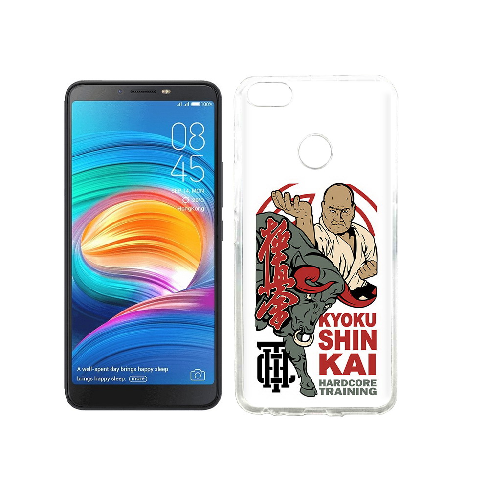 

Чехол MyPads Tocco для Tecno Camon X единоборства рисунок, Прозрачный, Tocco