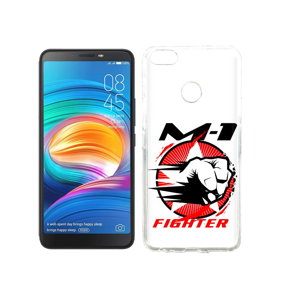 

Чехол MyPads Tocco для Tecno Camon X единоборства М-1, Прозрачный, Tocco
