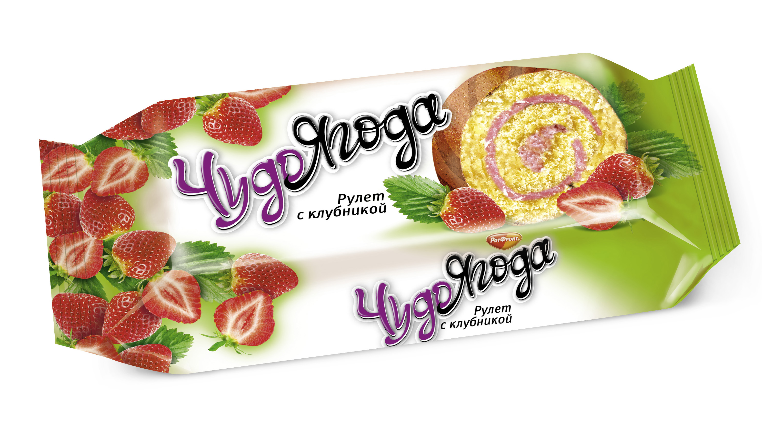 

Рулет Рот Фронт Чудо ягода бисквитный с клубникой 200 г
