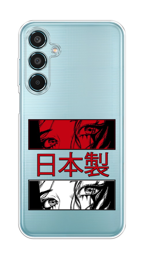 

Чехол на Samsung Galaxy M35 "Аниме глаза манга", Красный;белый;черный, 2110050-1