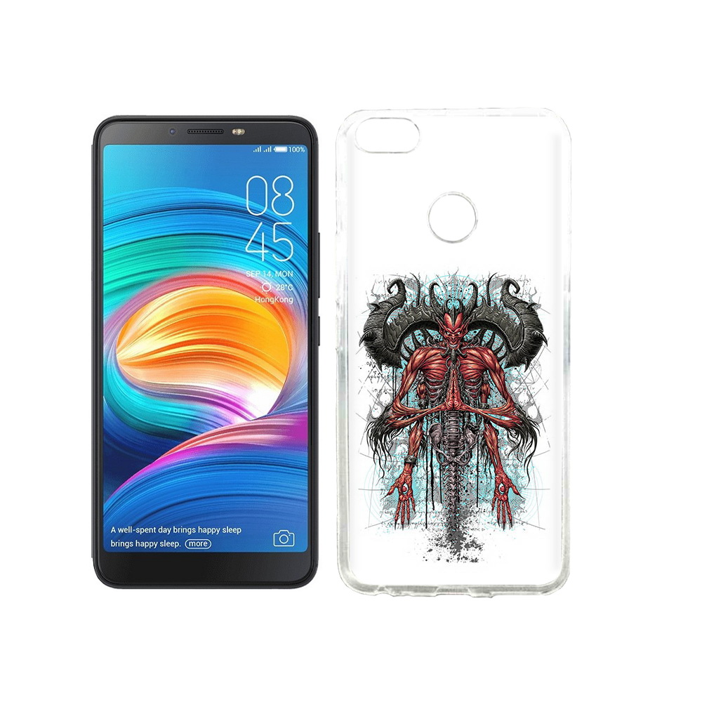 

Чехол MyPads Tocco для Tecno Camon X дьявол, Прозрачный, Tocco
