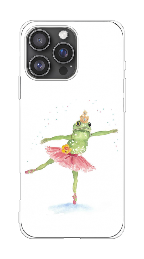 

Чехол на Apple iPhone 16 Pro Max "Лягушка-балерина", Зеленый, 16350-1