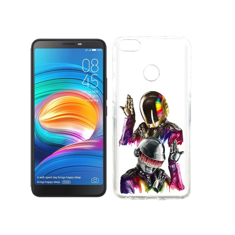 

Чехол MyPads Tocco для Tecno Camon X диско космонавты, Прозрачный, Tocco