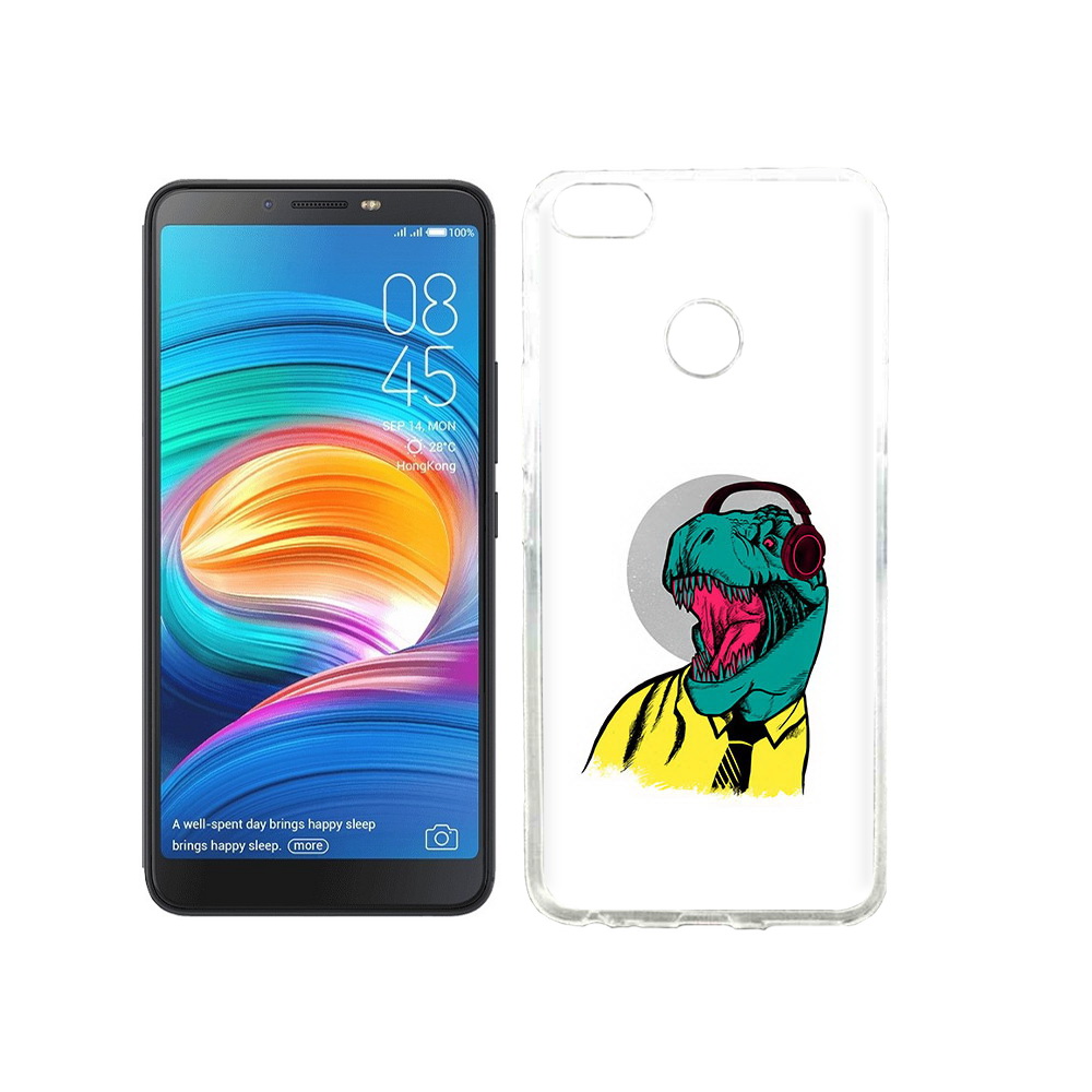 

Чехол MyPads Tocco для Tecno Camon X дино, Прозрачный, Tocco