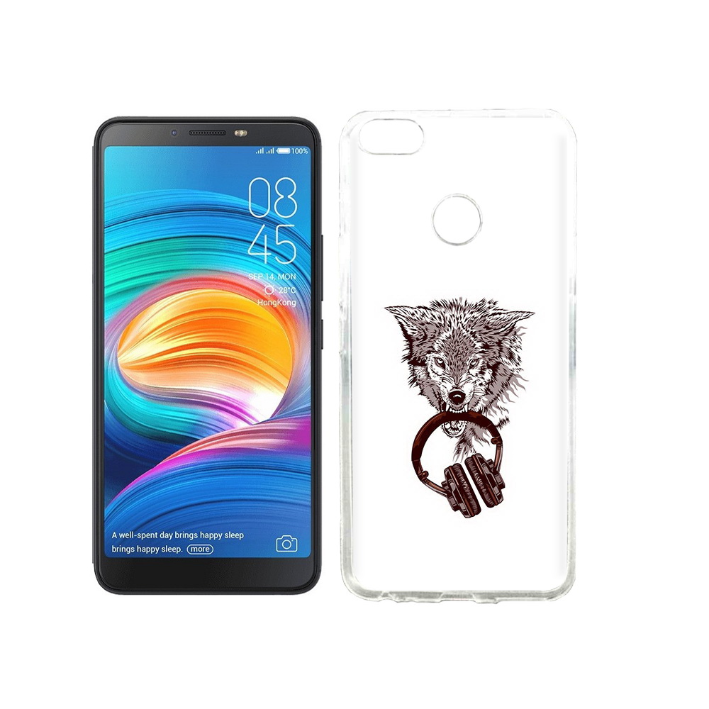 

Чехол MyPads Tocco для Tecno Camon X дикий волк, Прозрачный, Tocco