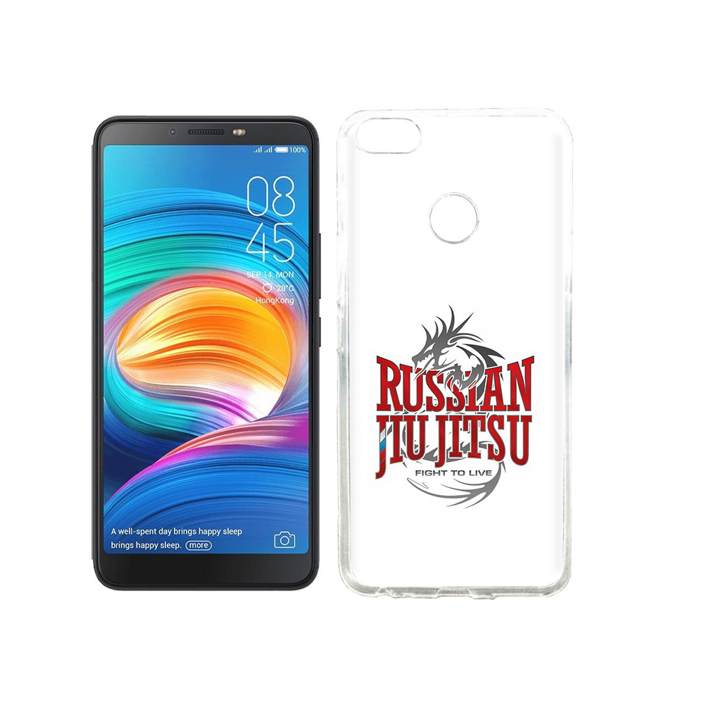 

Чехол MyPads Tocco для Tecno Camon X джиу джитсу, Прозрачный, Tocco