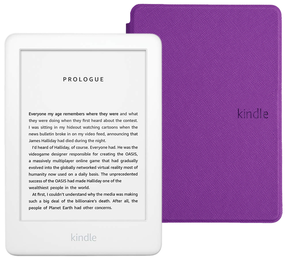 Электронная книга Amazon Kindle 10 8Gb SO White с обложкой ReaderONE Purple