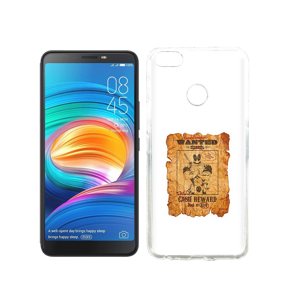 

Чехол MyPads Tocco для Tecno Camon X дедпул, Прозрачный, Tocco
