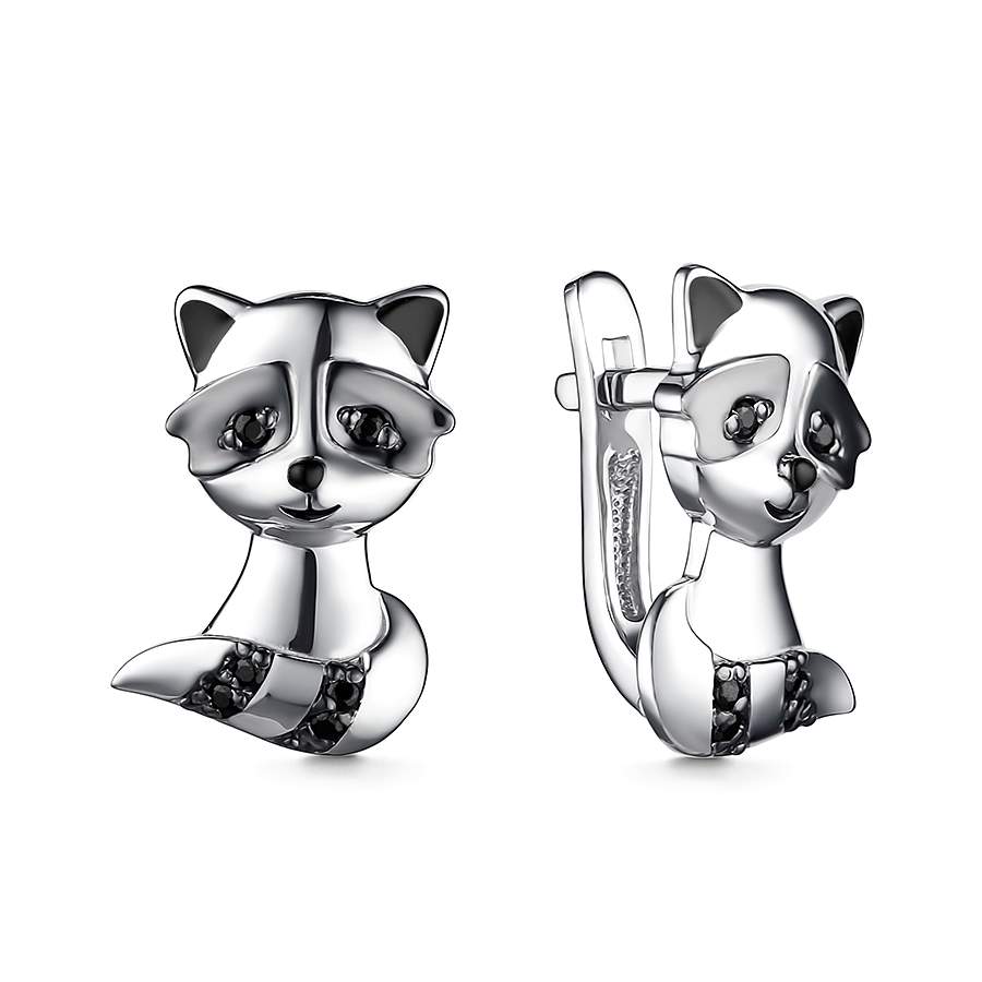 

Серьги из серебра DEWI KIDS 901022605, фианит/эмаль, 901022605