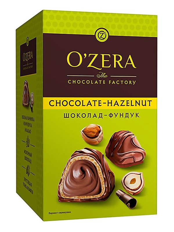 

Конфеты вафельные O'Zera Chocolate Hazelnut с ореховой начинкой 150 г