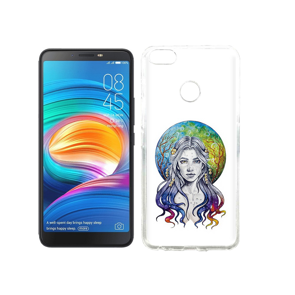 

Чехол MyPads Tocco для Tecno Camon X девушка с красивыми волосами, Прозрачный, Tocco