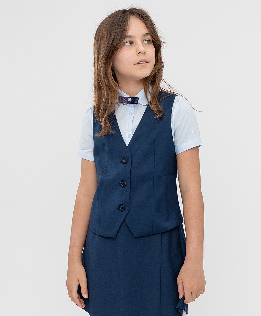 

Жилет детский Button Blue 222BBGS4701, синий, 146, 222BBGS4701