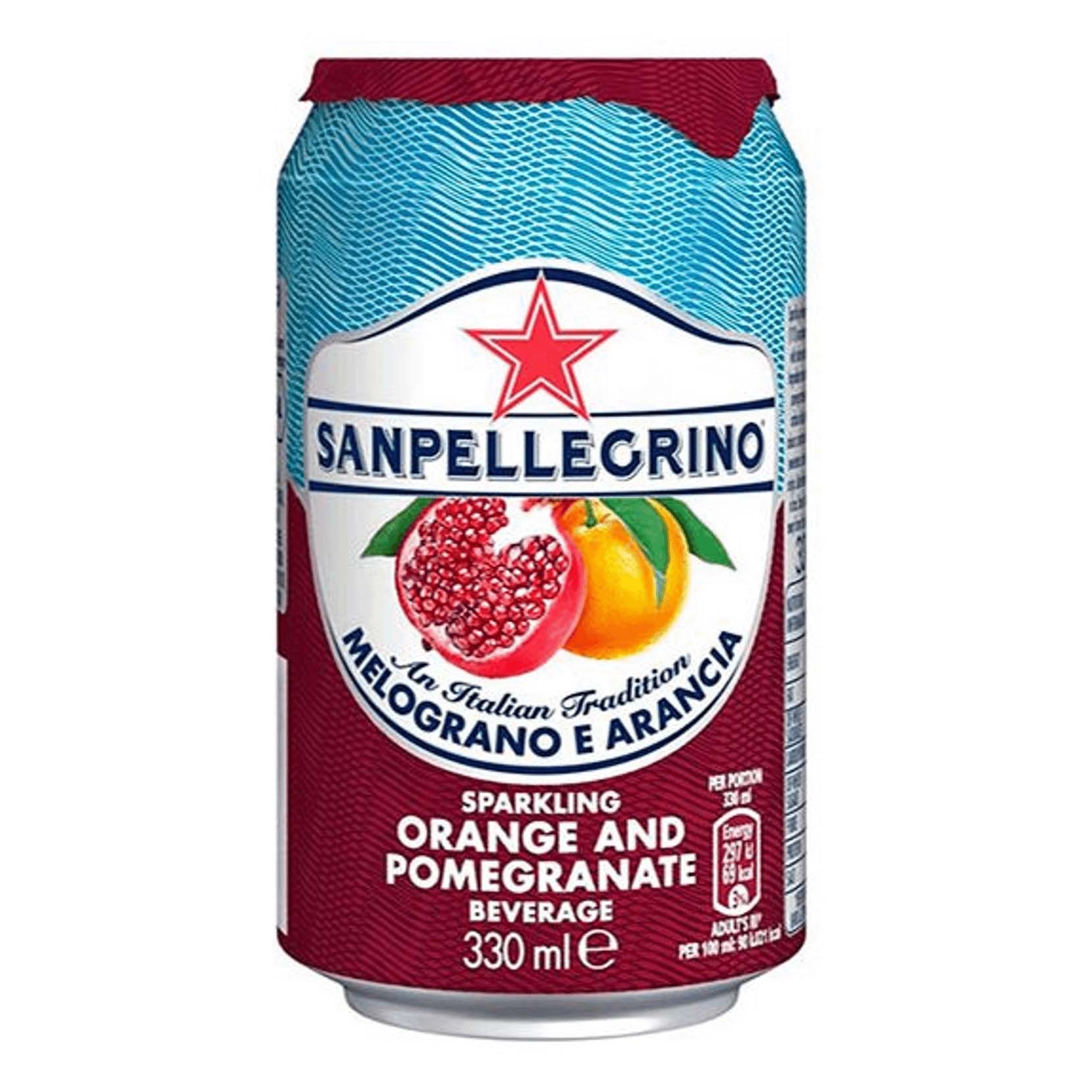 Газированный напиток Sanpellegrino гранат и апельсин 0,33 л