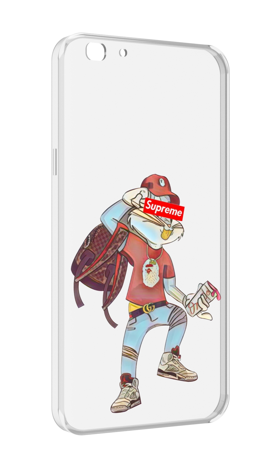 

Чехол MyPads моднявый-заяц детский для Oppo A77/F3 (2017 год), Прозрачный, Tocco