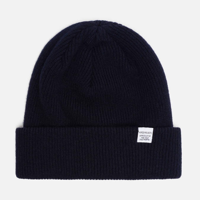 фото Шапка мужская norse projects norse beanie синяя, one size