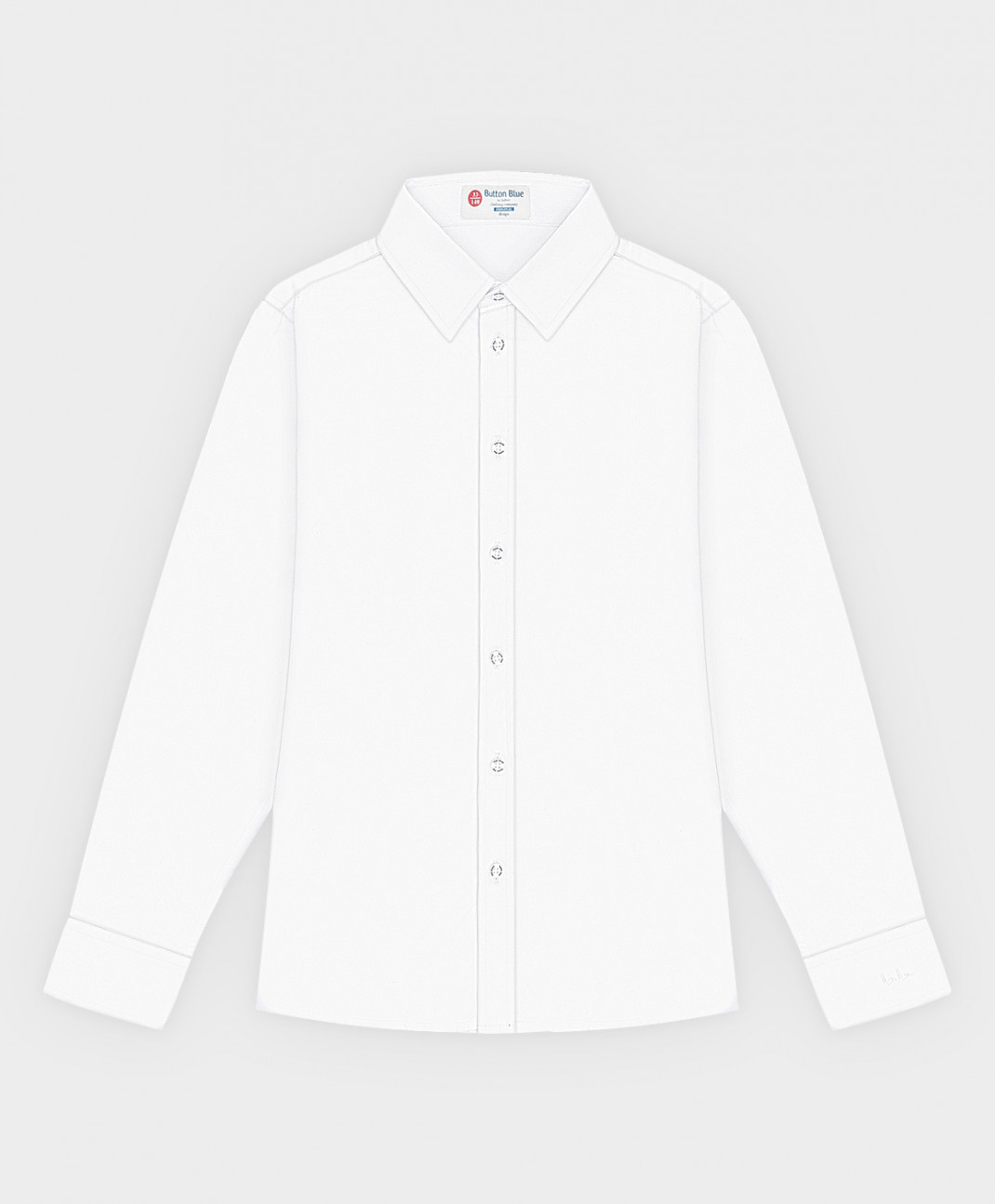 

Рубашка детская Button Blue 222BBBS23010205 цв. белый р. 122, 222BBBS23010205