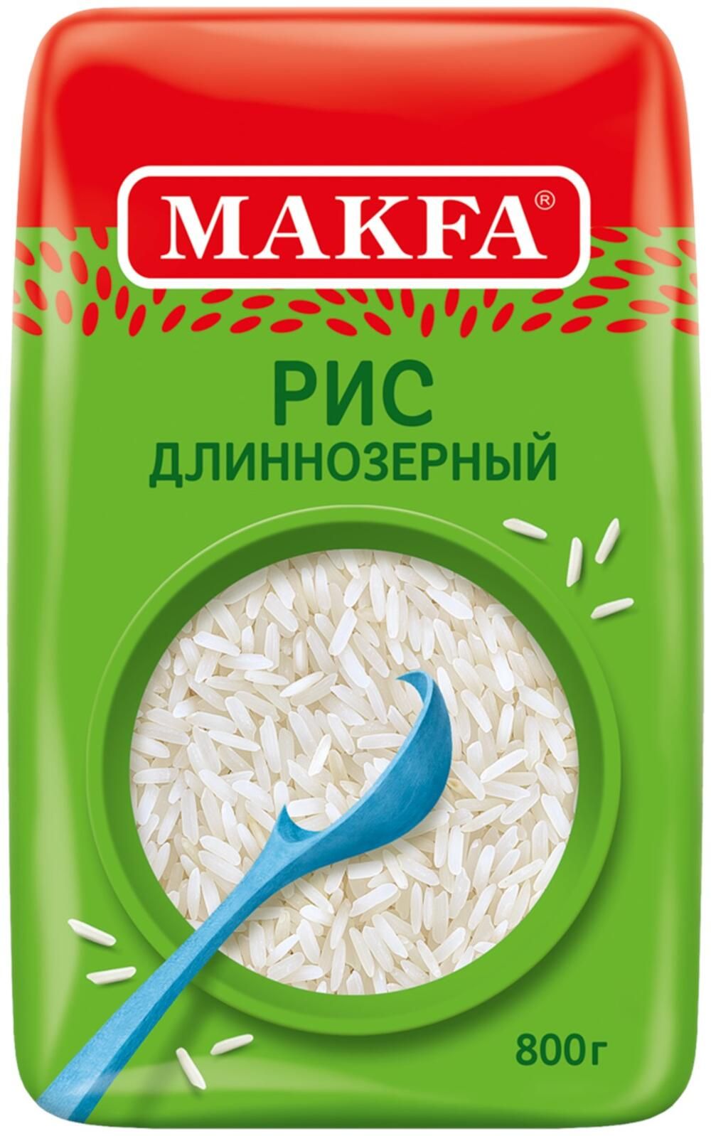 Рис шлифованный длиннозерный Makfa 800 г 192₽