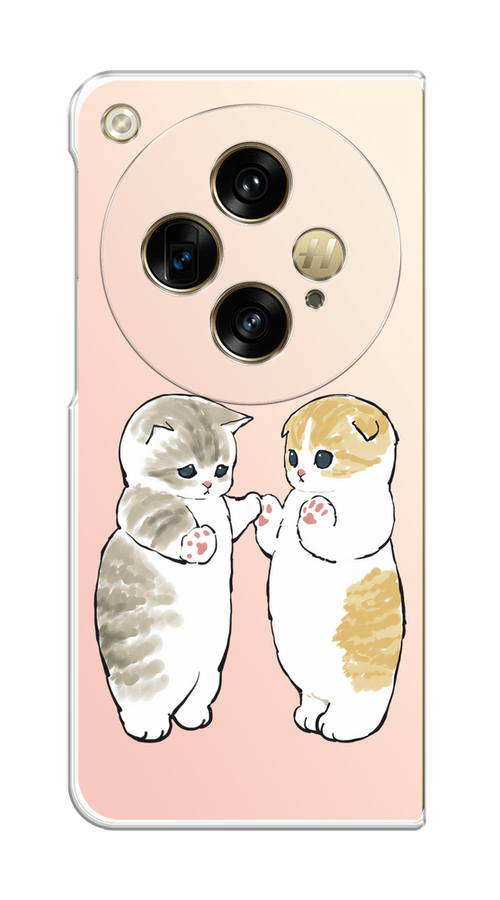 

Чехол на Oppo Find N3/OnePlus Open "Пухлые котики", Розовый;бежевый;серый, 2515550-1
