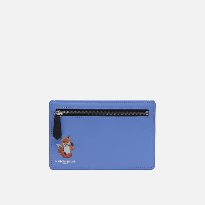 

Кредитница мужская Maison Kitsune All Right Fox Passeport Pouch голубая, All Right Fox Passeport Pouch