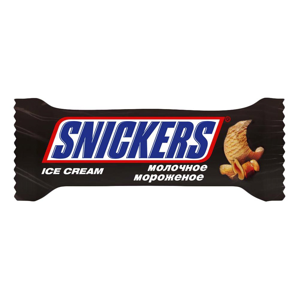 Мороженое молочное Snickers батончик бзмж 48 г