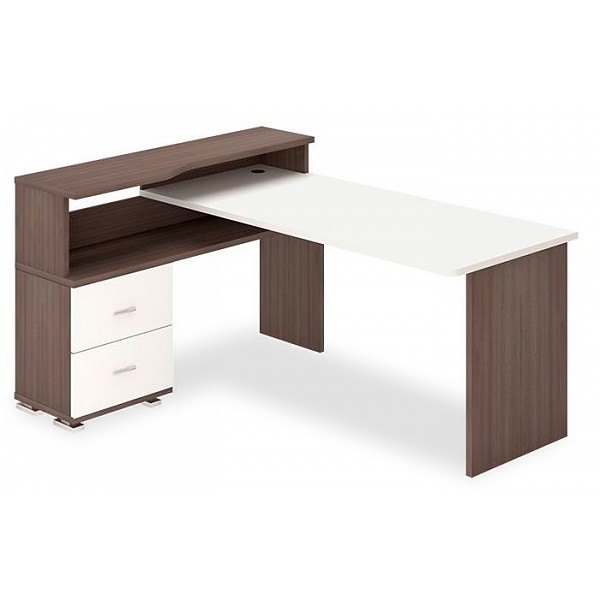 

Стол письменный Merdes Домино СР-620/160 C шамони, белый жемчуг, Домино СР-620/160 C