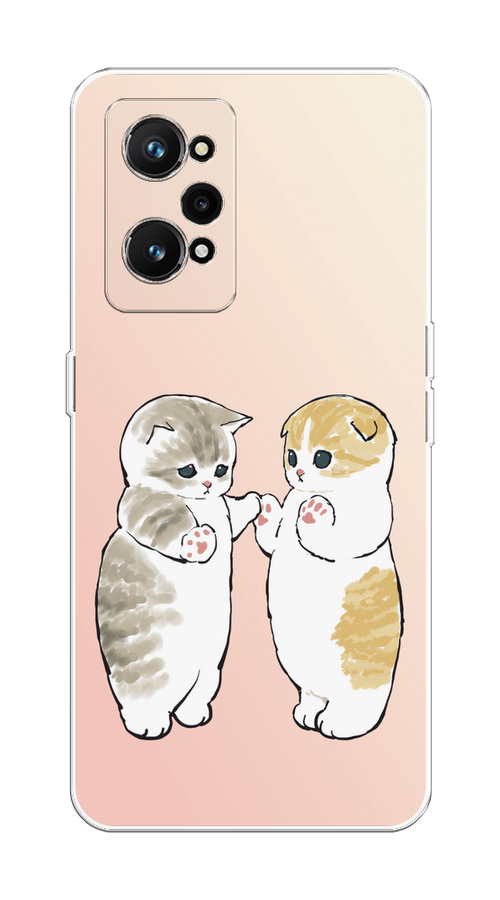 

Чехол на Realme GT Neo 3T/Neo 2 "Пухлые котики", Розовый;бежевый;серый, 2510750-1