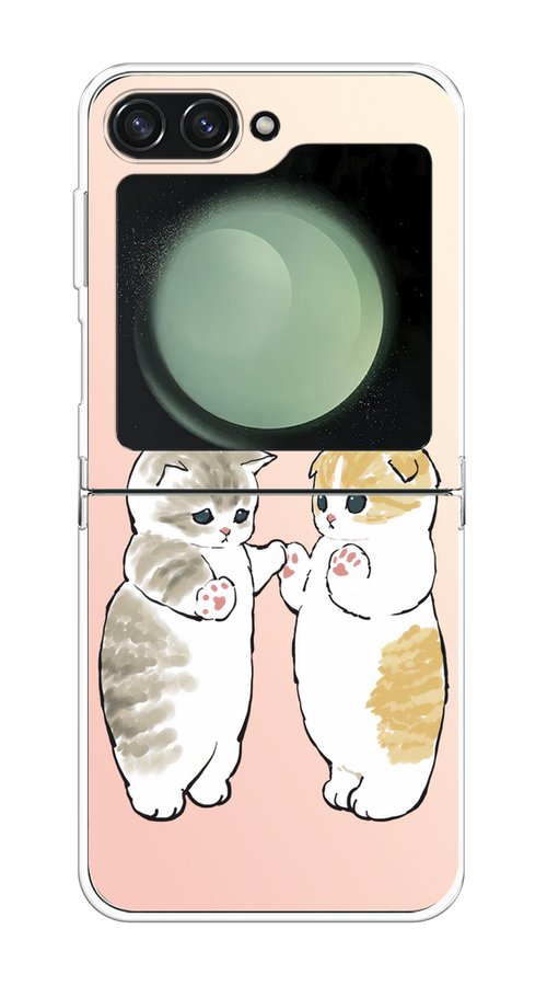 

Чехол на Samsung Galaxy Z Flip 6 "Пухлые котики", Розовый;бежевый;серый, 2109750-1