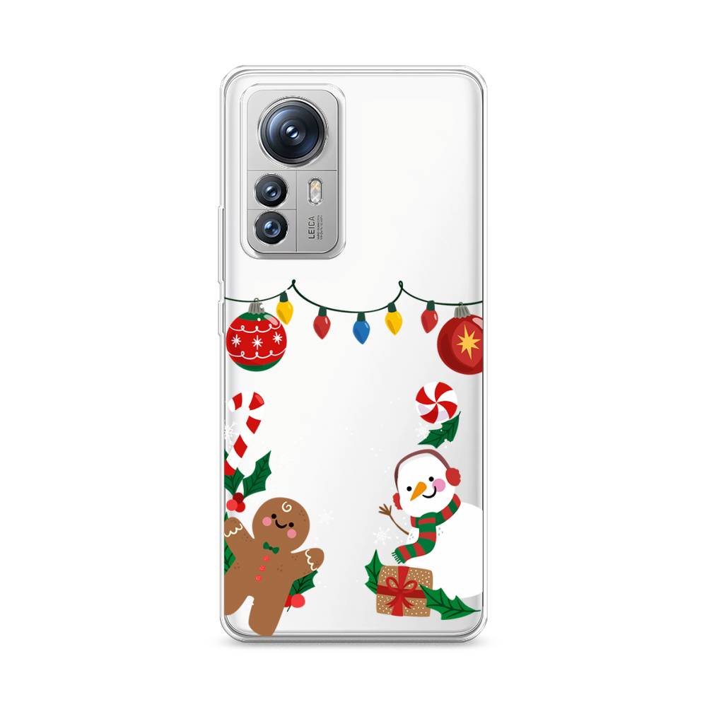 

Чехол на Xiaomi 12S Pro "Новогоднее настроение", Коричневый;красный;зеленый, 316150-5
