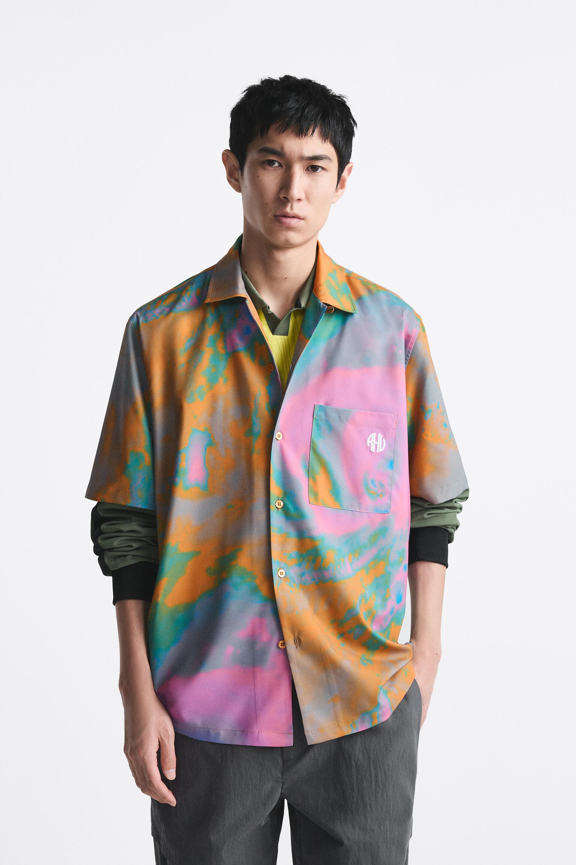 

Рубашка мужская ZARA 06085415 розовая M (доставка из-за рубежа), Розовый, 06085415