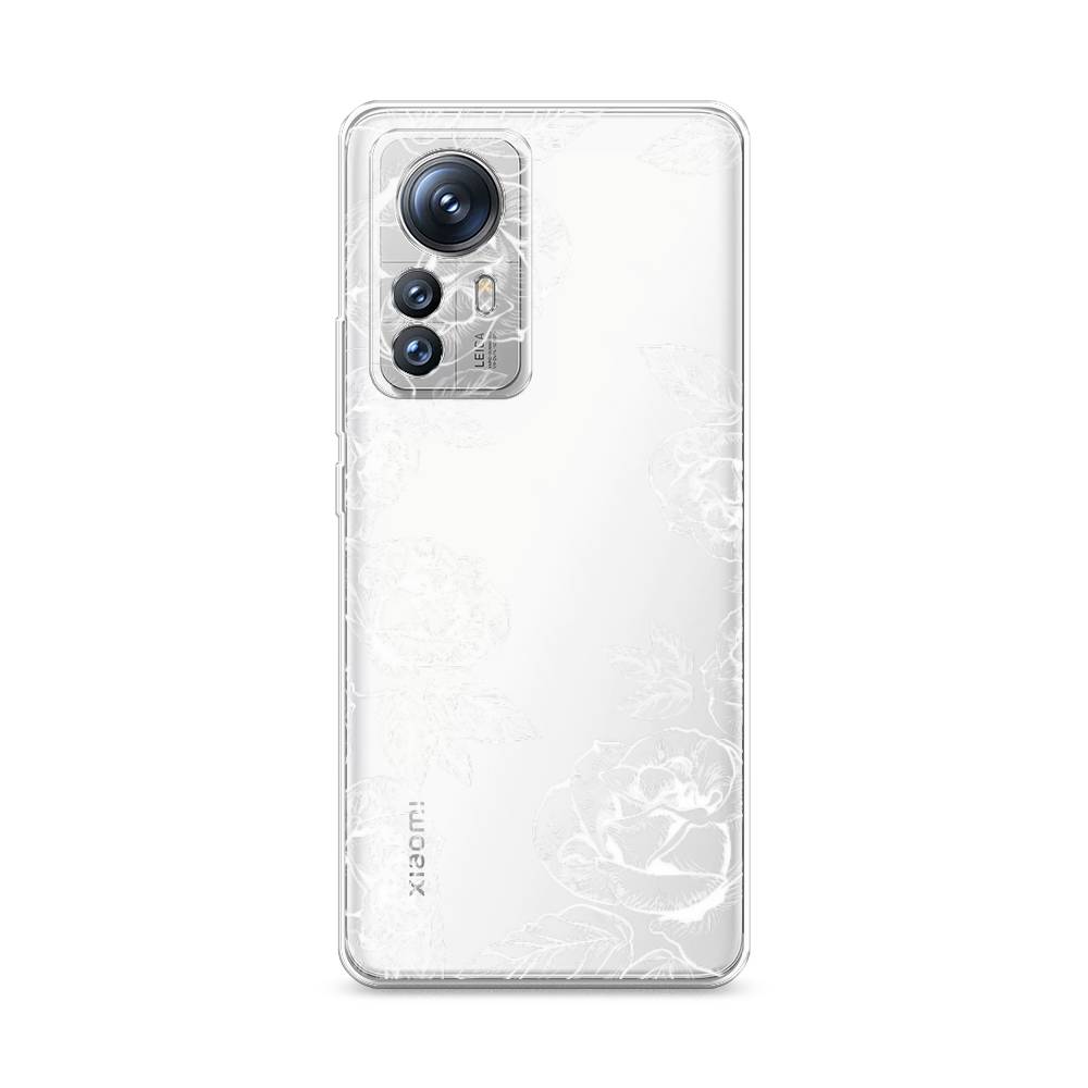 

Чехол на Xiaomi 12S Pro "Розы графика", Черный;серый, 316150-2