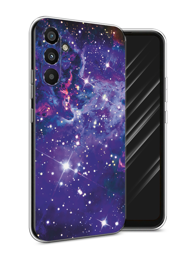 

Чехол Awog на Samsung Galaxy A34 "Яркая галактика", Фиолетовый, 2107850-4