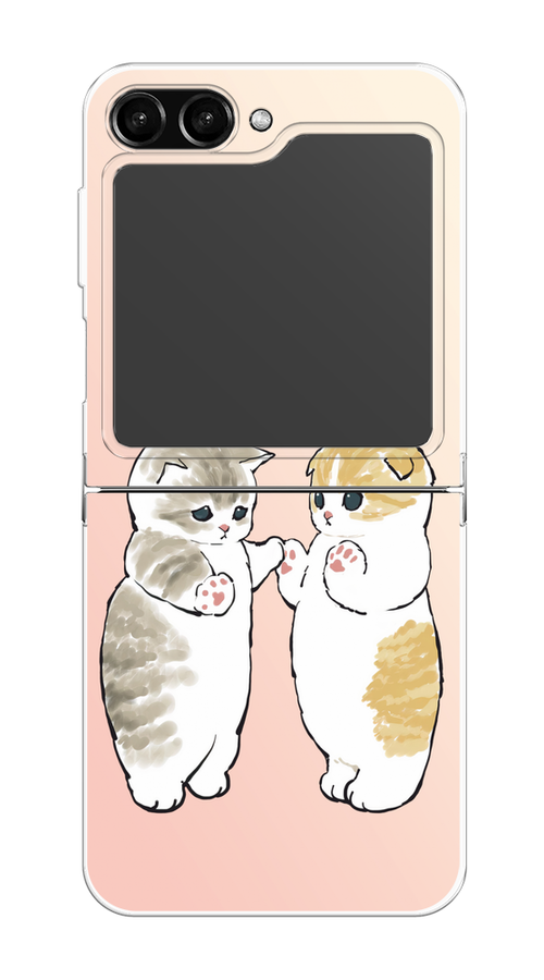 

Чехол на Samsung Galaxy Z Flip 5 "Пухлые котики", Розовый;бежевый;серый, 2108350-1