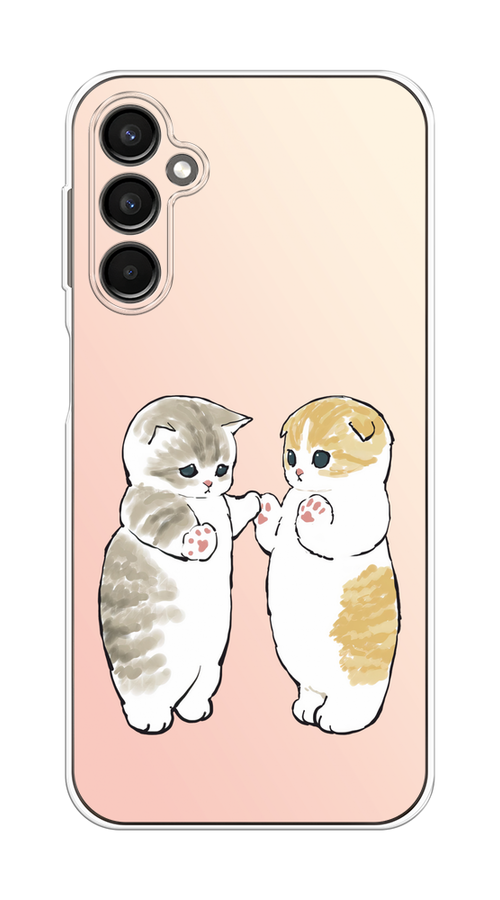 

Чехол на Samsung Galaxy A24 "Пухлые котики", Розовый;бежевый;серый, 2108050-1