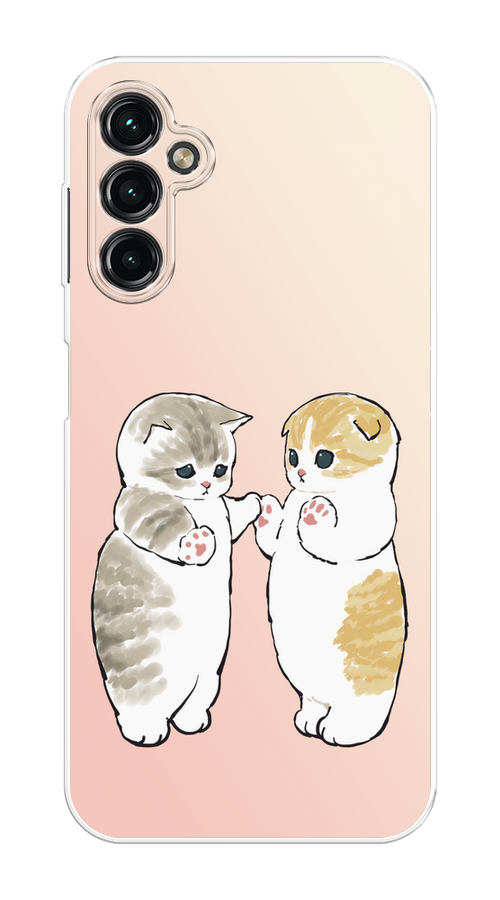 

Чехол на Samsung Galaxy A14 4G "Пухлые котики", Розовый;бежевый;серый, 2107950-1