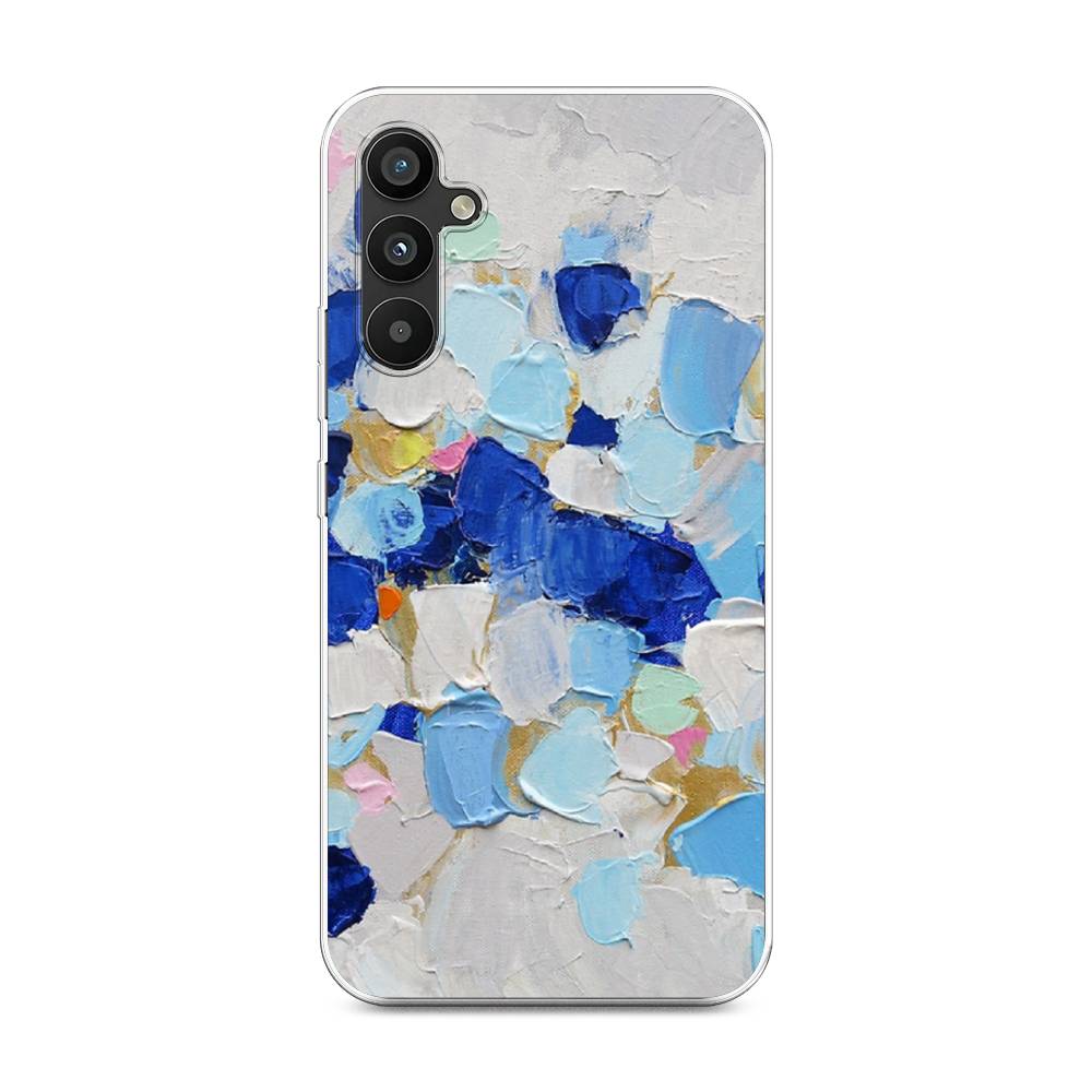 

Чехол Awog на Samsung Galaxy A34 "Холст сине-белый", Синий, 2107850-10