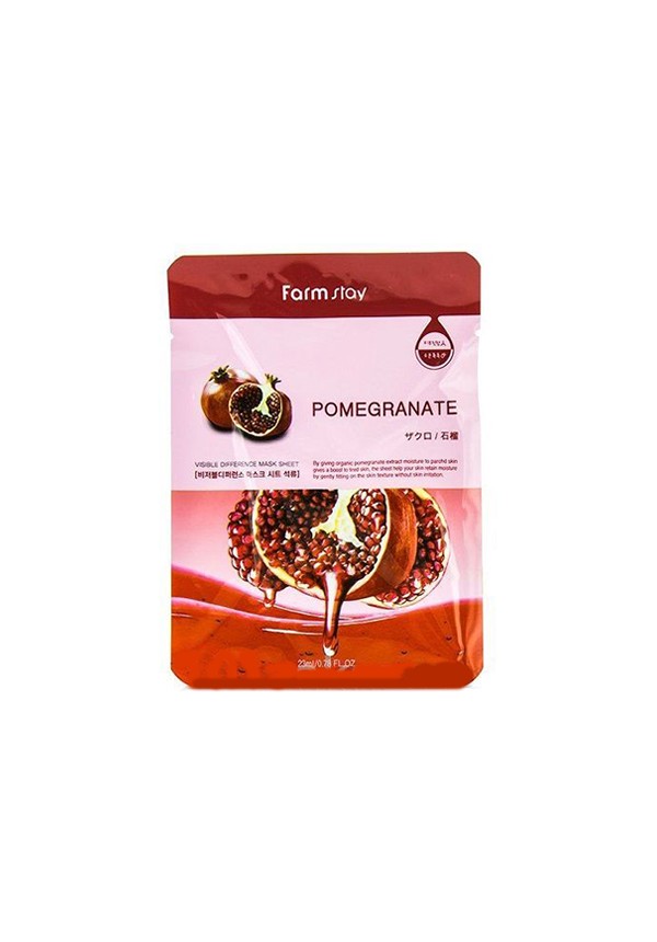 Маска для лица Farmstay Visible Difference Mask Sheet Pomegranate с гранатом 23 мл FarmStay