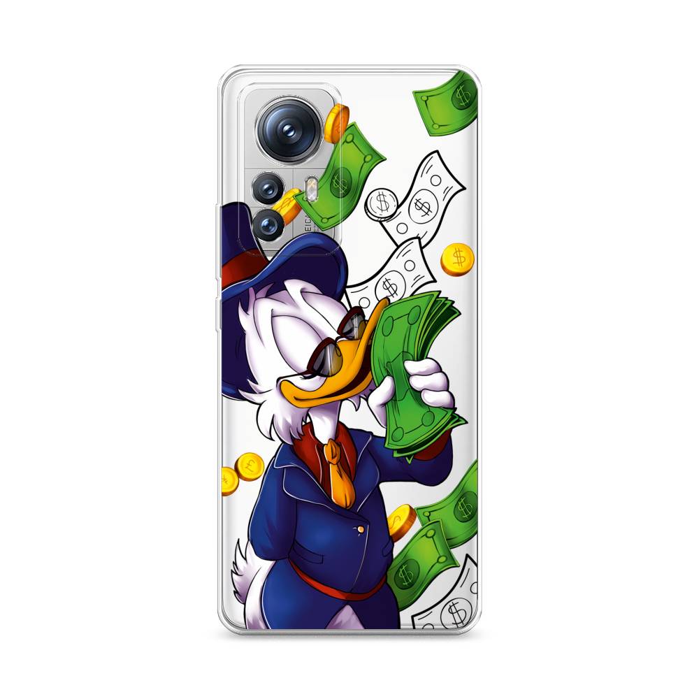 

Чехол на Xiaomi 12S Pro "Scrooge McDuck with Money", Синий;зеленый;белый, 316150-6