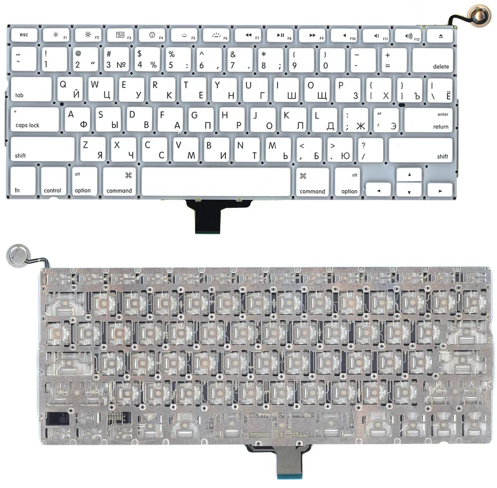 

Клавиатура для ноутбука Apple A1342 2009/2010 белая 13,3' плоский Enter