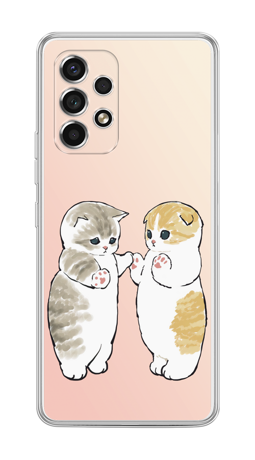 

Чехол на Samsung Galaxy A53 5G "Пухлые котики", Розовый;бежевый;серый, 2104550-1