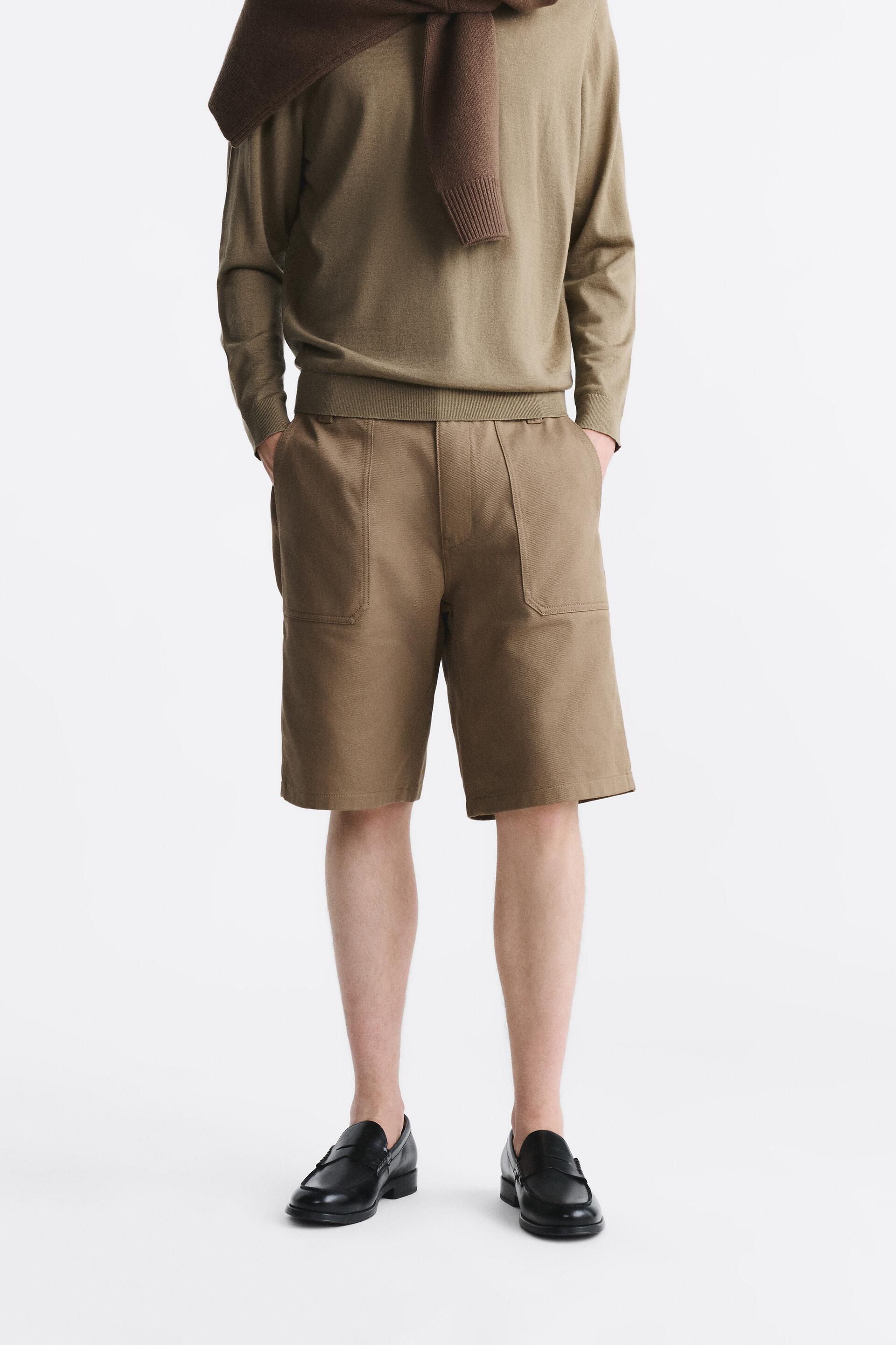 

Шорты мужские ZARA 05862455 коричневые 42 (доставка из-за рубежа), Коричневый, 05862455