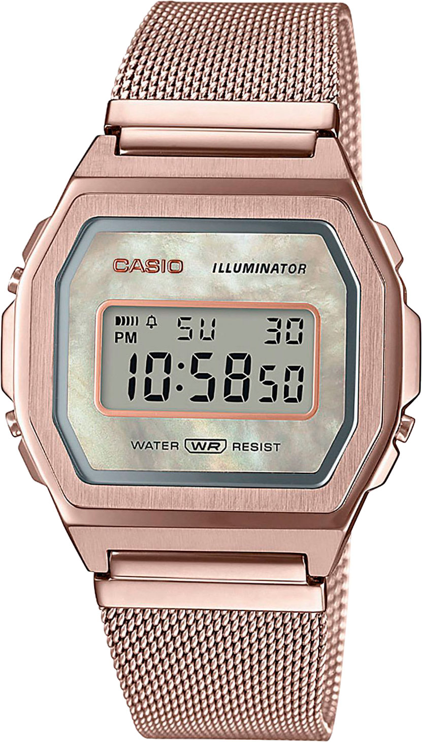 фото Наручные часы мужские casio a1000mcg-9 золотистые