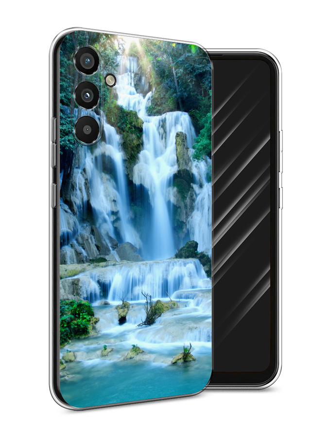 

Чехол Awog на Samsung Galaxy A34 "Водопад 8", Голубой;зеленый, 2107850-4